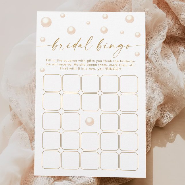 Pérolas e Jogo de Bingo do Chá de panela Prosecco (Criador carregado)