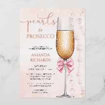 Pérolas Elegantes e Chá de panela Prosecco