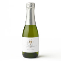 Pérolas Elegantes e Favor de Vinho de Chá de Noiva