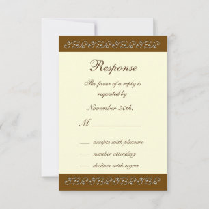 Pérolas elegantes no marfim RSVP