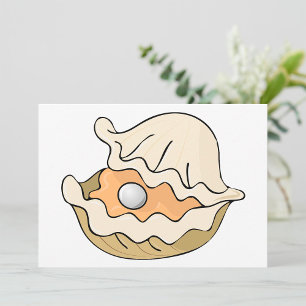 Pérolas Em Convites De Ostra