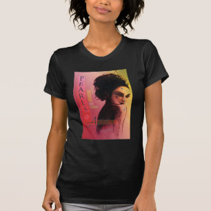 Pérolas pretas do t-shirt de Ásia