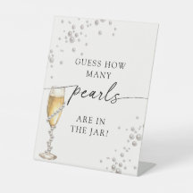 Pérolas & Prosecco Tente Adivinhar Quantas Pérolas