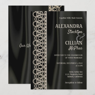 Pérolas sofisticadas e Convite para Casamento Sat