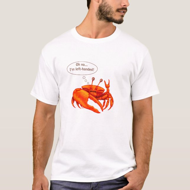 "Perplexed t-shirt do caranguejo" (Frente)