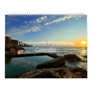 Perranporth Fotos Panorâmicas 18 meses Calendário