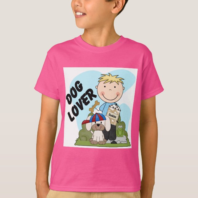 Persiga camisas e presentes louros do menino T do (Frente)