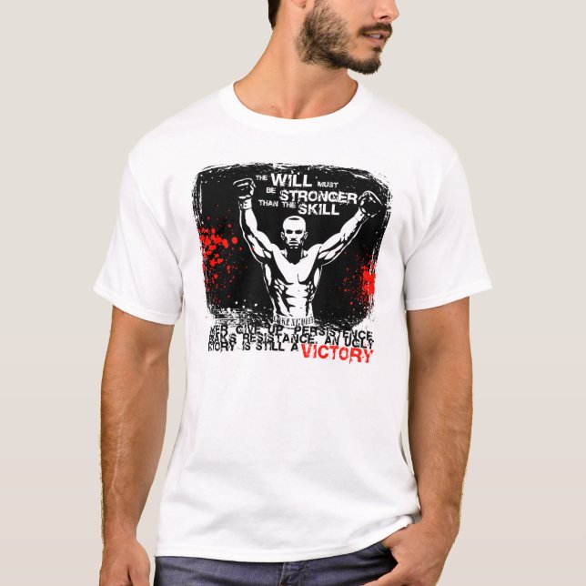 Persistência para o t-shirt da vitória (Frente)