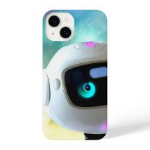 Personagem de Robô Amigável Retro Futurista