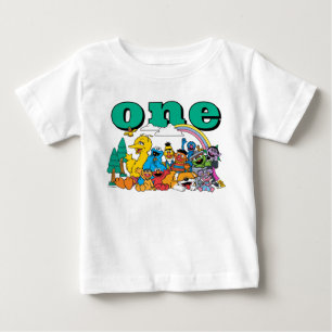 Personagens da Rua Sésamo Camisa de Bebê no Primei