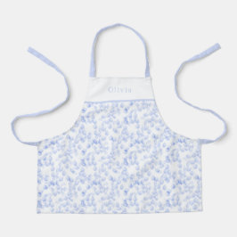 Personalised Blue Paint Strokes Pattern Apron