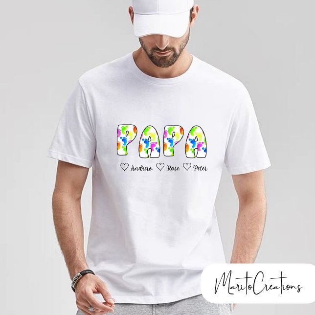 personalised t-shirt for dad with retro lettering  (Criador carregado)