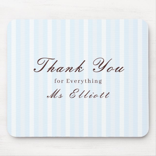 Personalised Thank You Teacher Mouse Pad Bluebell (Frente)