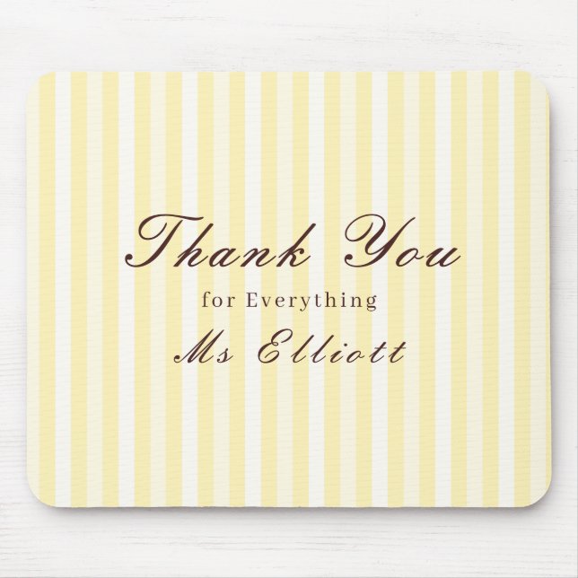 Personalised Thank You Teacher Mouse Pad Buttercup (Frente)