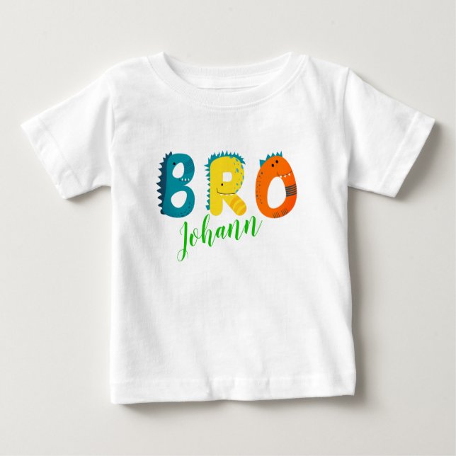 Personalisiertes BRO Baby T-shirt (Frente)
