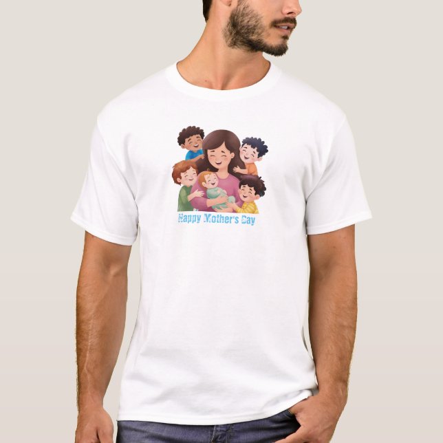 personalização da t-shirt do dia de as mães (Frente)