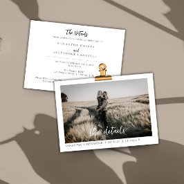 Personalização de Foto de Convite de Boho Elegante