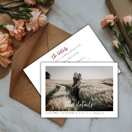 Personalização de Foto de Convite de Boho Elegante