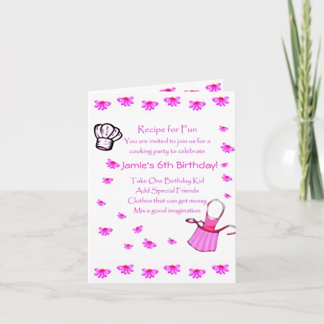 Personalização do Convite de festas para crianças (Frente)