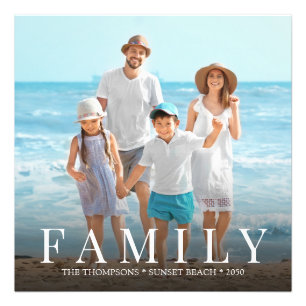 Personalização minimalista da família de fotos mod