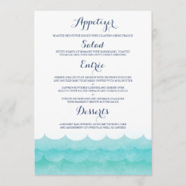 Personalização No Menu De Casamento Náutico Maríti