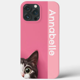 Personalização rosa curiosa do Gatinho