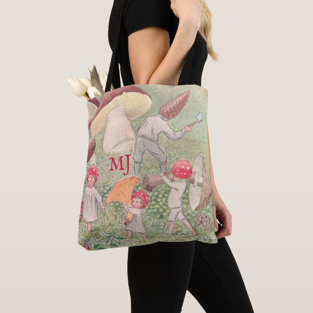 Personalizada Elsa Beskow Fairytale Mushroom Bolsa (Close Up)