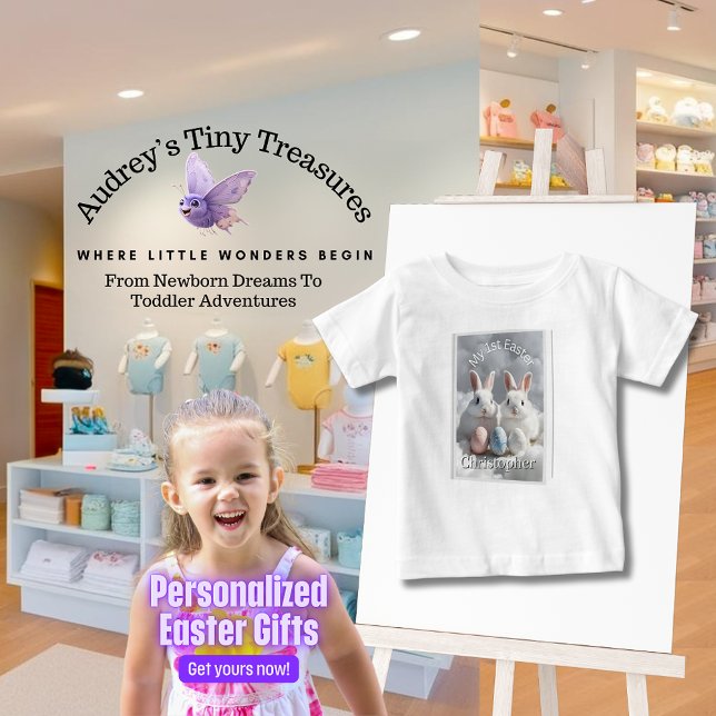 Personalizada Minha Camiseta De Bebê De Páscoa De  (Criador carregado)