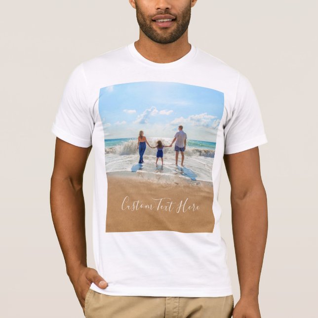 Personalizada sua camisa fotográfica com texto per (Frente)