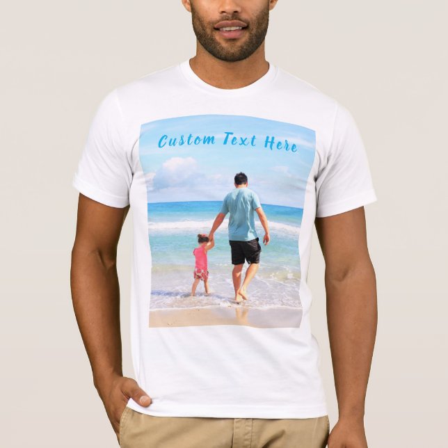 Personalizada sua camisa fotográfica com texto per (Frente)