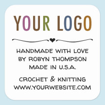 Personalizado à mão com adesivos com amor com logo