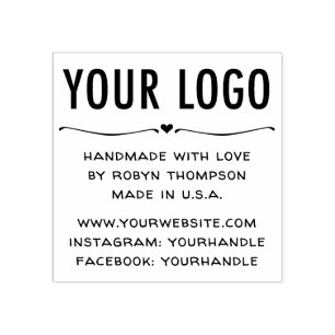 Personalizado à mão com Carimbo de Borracha