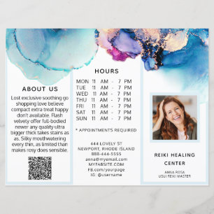 *~* PERSONALIZADO - Abstrato de folheto QR triplo