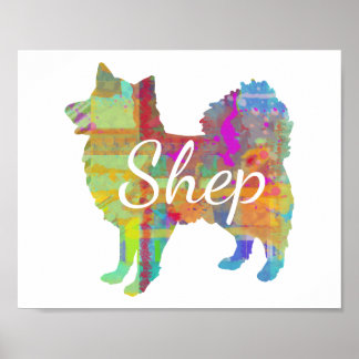 Personalizado americano Eskimo Dog Art Impressão