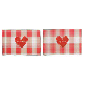 Personalizado Applique Hearts Gingham Daisies