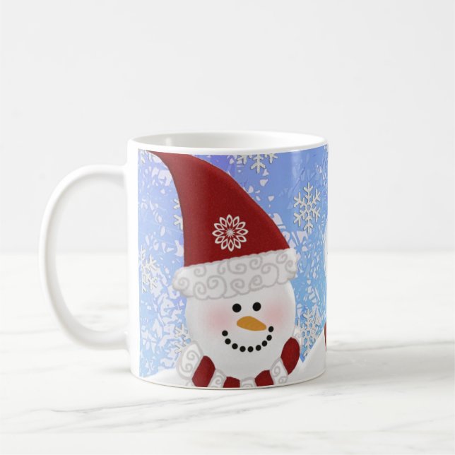 Personalizado: Caneca do boneco de neve (Esquerda)