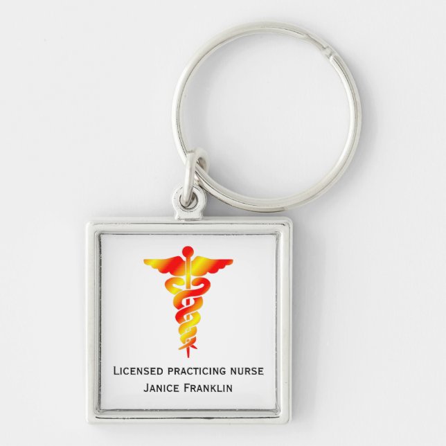 Personalizado: Chaveiro da enfermeira diplomada (Frente)