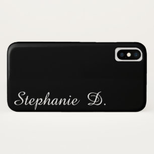personalizado com capas de iphone preta de nome