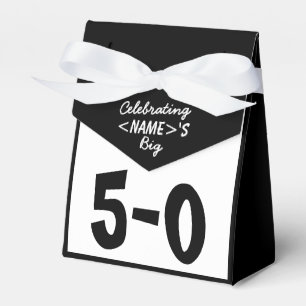Personalizado comemorando a 50th caixa do favor do