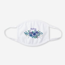 Personalizado do Floral do Chic Purple