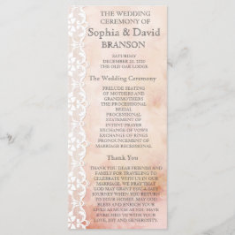 Personalizado do Programa de Casamento Romântico d