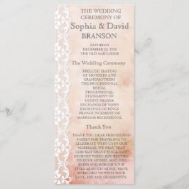 Personalizado do Programa de Casamento Romântico d