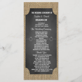 Personalizado do Programa de Casamento Rustic Maso