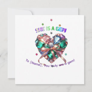 Personalizado Ela É Uma Joia Presente de Pedra Pre