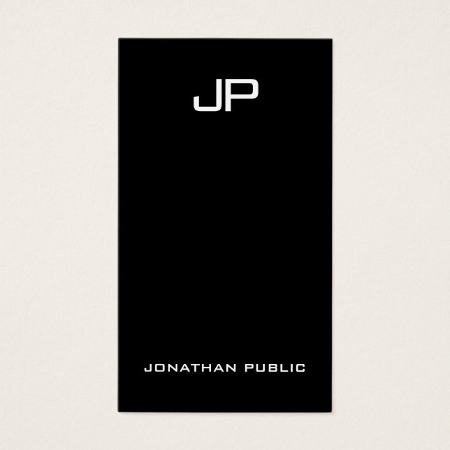 Personalizado Elegante Simples Monograma Moderno P (Frente)