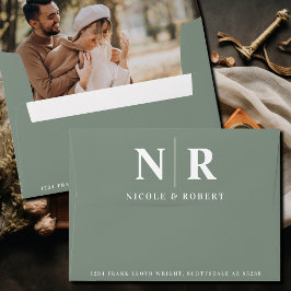 Personalizado Endereço de Retorno do Liner de Foto