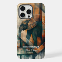 Personalizado: Estojo de iPhone 15 Promax Elefante