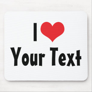 Personalizado Eu Amo Mousepad
