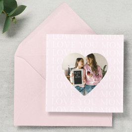 Personalizado Eu Te Amo Foto Do Coração Da Mãe