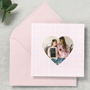 Personalizado Eu Te Amo Foto Do Coração Da Mãe